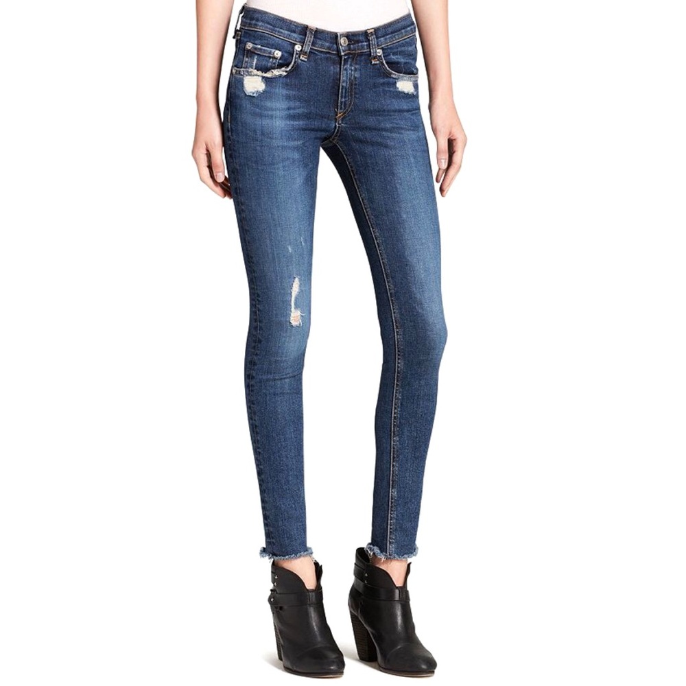 Rag & Bone Skinny Jeans La Paz Ditressed